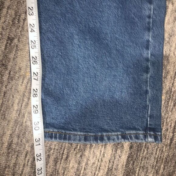 Levi Strauss & Co Mens 505 Size 42x32 Straight Leg Denim Jeans Blue Medium‎ Wash - Picture 3 of 5